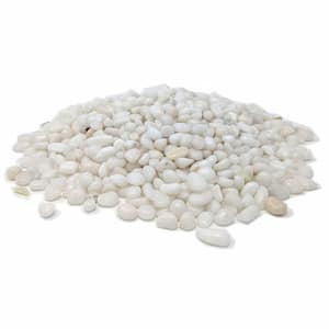 0.1 cu. ft. White Small Polished Pebbles 5 lbs. 3/8 in.-1/2 in. Size Landscape Rocks
