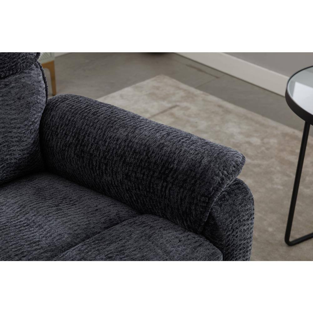 Grey Chenille Power Lift Recliner with Heat and Massage