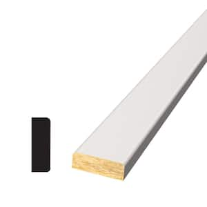 0.25 in. D x 0.75 in. W x 96 in. L Pine Wood Primed White Finger-Joint Screen Moulding Pack (16-Pack)