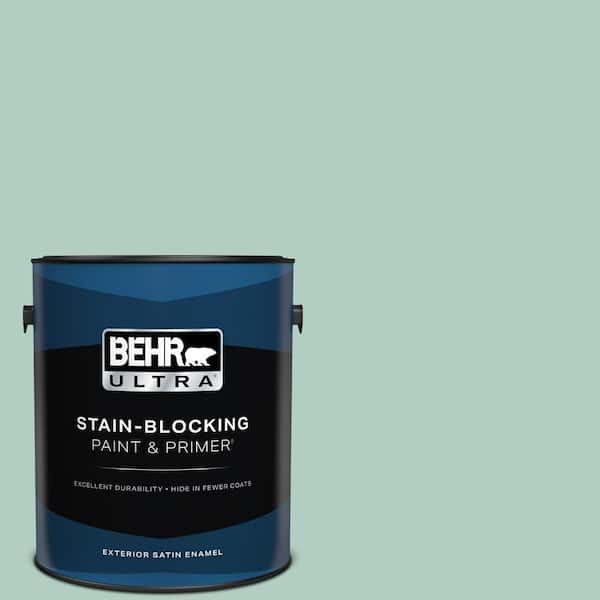 BEHR ULTRA 1 gal. #M430-3 Wintergreen Dream Satin Enamel Exterior Paint & Primer