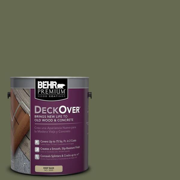BEHR Premium DeckOver 1 gal. #SC-138 Sagebrush Green Solid Color Exterior Wood and Concrete Coating