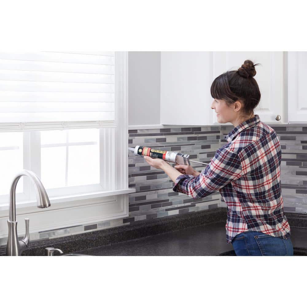 White 10oz Paintable Silicone Kitchen & Bath Sealant