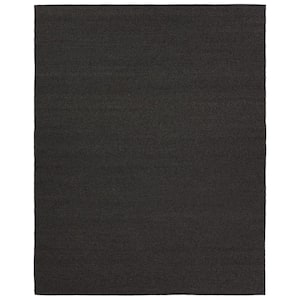 Ryker 9 ft. x 12 ft. Charcoal Solid Handmade Indoor/Outdoor Area Rug