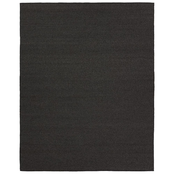 Jaipur Living Ryker 10 ft. x 14 ft. Charcoal Solid Handmade Indoor/Outdoor Area Rug