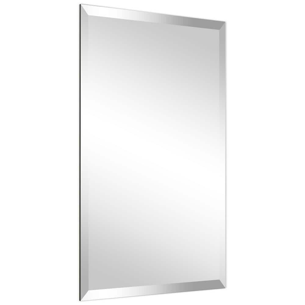 20" x 30" Frameless Rectangular Beveled Wall Mirror