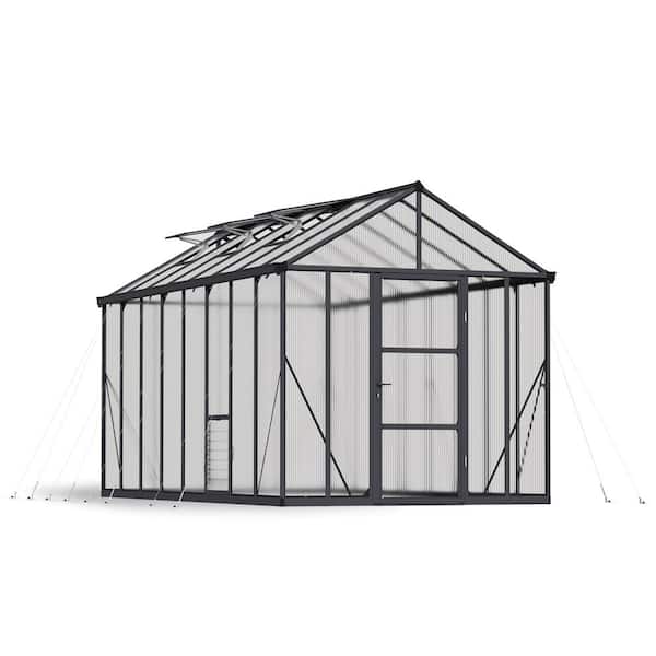 CANOPIA by PALRAM Glory 8 ft. x 16 ft. Gray/Diffused DIY Greenhouse Kit