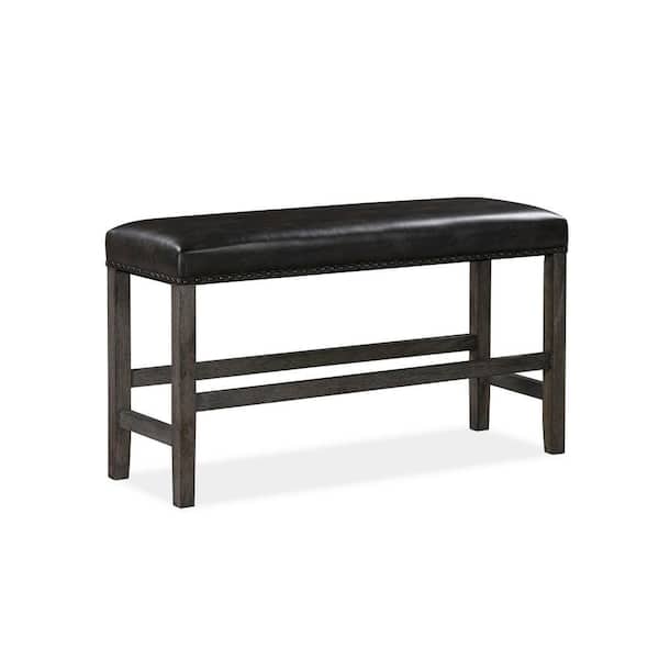 Benjara Brown 47 in. Backless Bedroom Bench