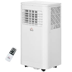 8,000 BTU Portable Air Conditioner with Evaporative Cooler in White