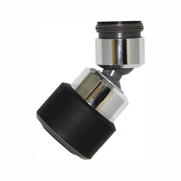 1.2 GPM PCA Water-Saving Swivel Spray Aerator in Black and Chrome