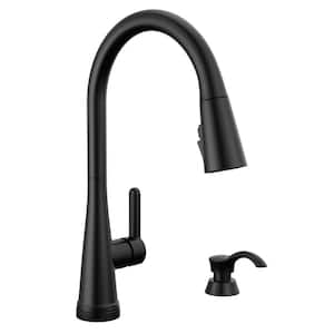 Greydon Touch2O with Touchless Technology Single-Handle Pull Down Sprayer Kitchen Faucet in Matte Black