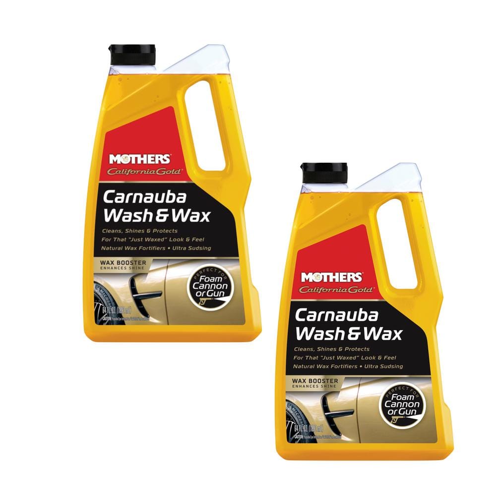 Mothers 64 oz. California Gold Carnauba Car Wash and Wax Liquid (2-Pack)