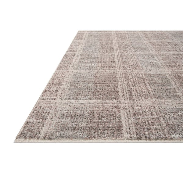 Angela Rose Ember 2 ft. 7 in. x 10 ft. Fog/Dove Contemporary Runner Rug