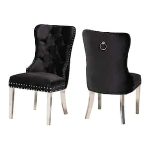 Honora Black and Silver Dining Chair (Set of 2)