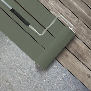 1 gal. #ICC-77 Sage Green Textured Low-Lustre Enamel Interior/Exterior Porch and Patio Anti-Slip Floor Paint