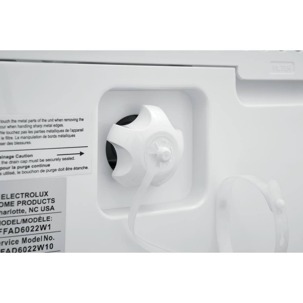 Frigidaire 60-Pint High Humidity Portable Dehumidifier with Washable Filter - White
