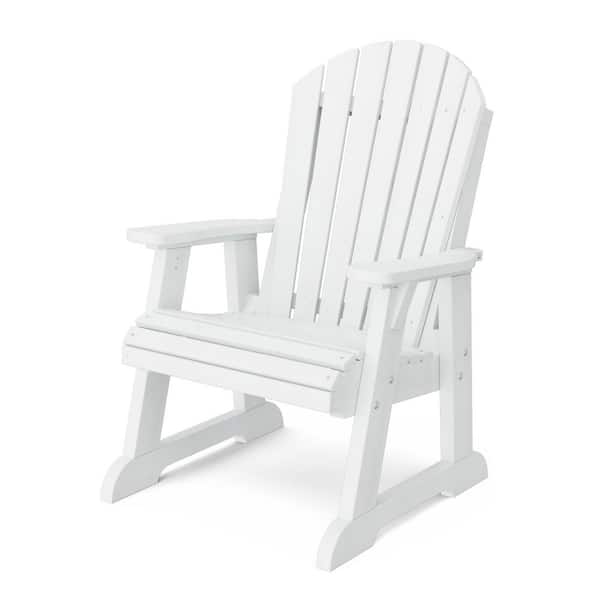 Wildridge Heritage White Plastic Outdoor High Fan Back Chair