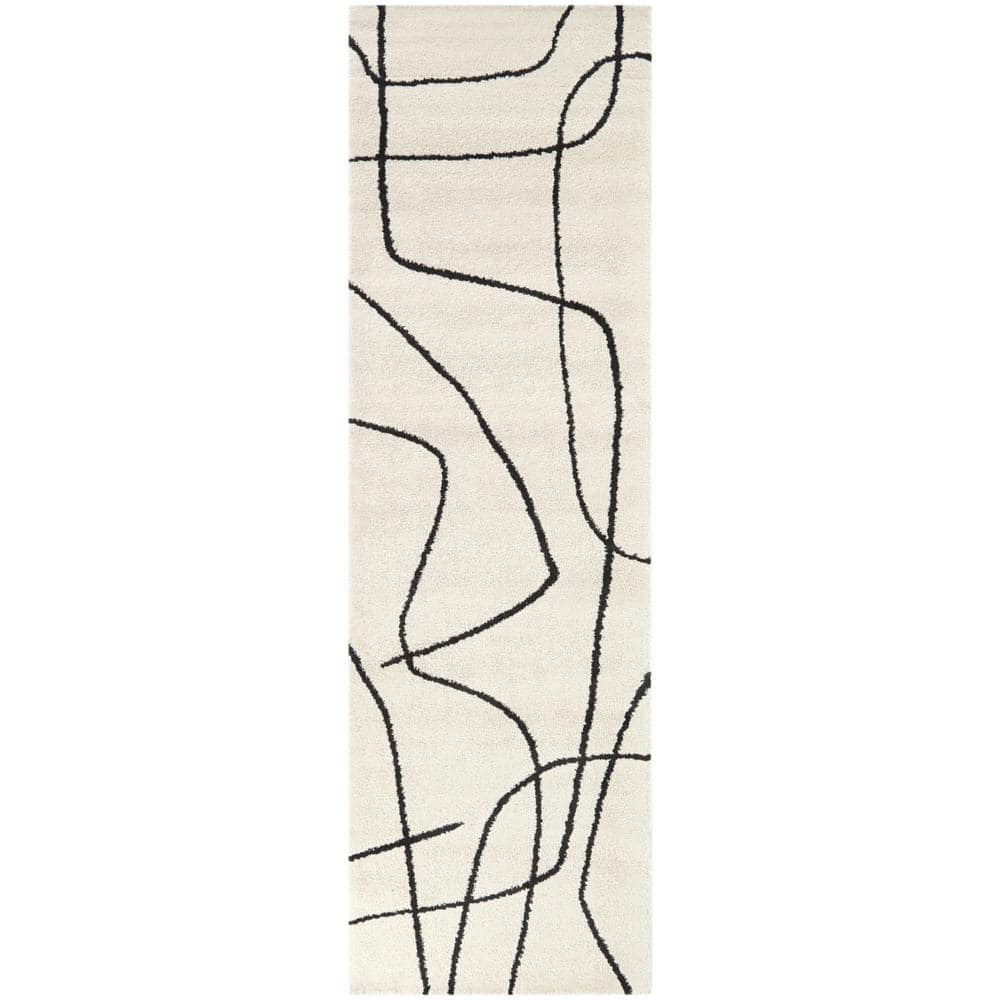 Descartes Charcoal 2 ft. x 10 ft. Abstract Runner Rug price history on PriceWatchPro