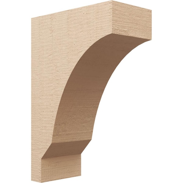 Ekena Millwork Classic Series 2 11 in. x 22 in. x 33 in. Moab Rough Cedar Woodgrain Timberthane Polyurethane Corbel in Primed Tan