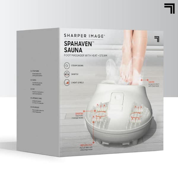 Sharper Image Shiatsu Full Body Multifunction Cordless Massager Grey  1014508 - Best Buy