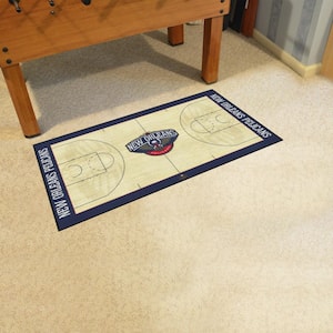 NBA New Orleans Pelicans 3 ft. x 5 ft. Large Court Runner Rug