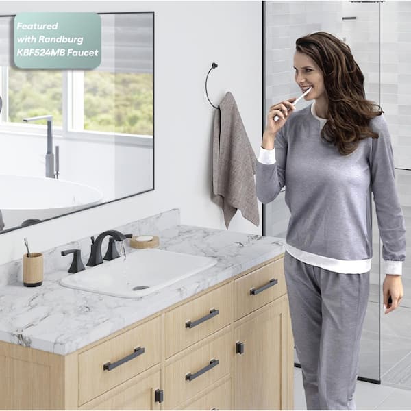 Karran Valera 21 in. Top Mount Vitreous China Bathroom Sink in
