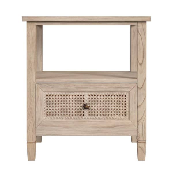 Butler Specialty Company Flagstaff Natural 1-Drawer 25 in. W Cane Nightstand