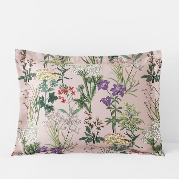 The Company Store Company Cotton Timeless Garden Blush King Sateen Sham