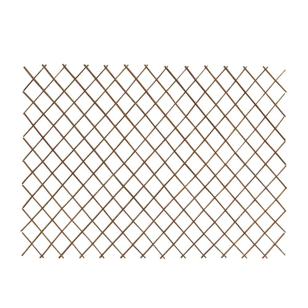 72'' Natural Willow Expandable Trellis Fence Panel