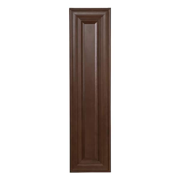 Hampton Bay Benton Assembled 9x36x12 in. Wall Cabinet in Butterscotch