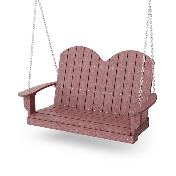 Wildridge Classic 2-Person Cherrywood Plastic Savannah Porch Swing