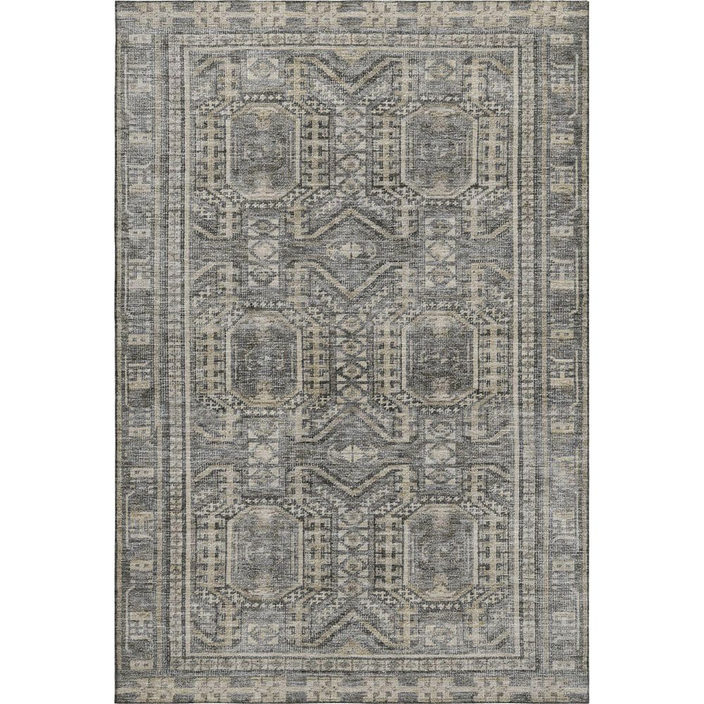 Mayfield Premium Machine Washable Abstract AMF1920 Pewter 8 ft. x 10 ft. Area Rug price history on PriceWatchPro