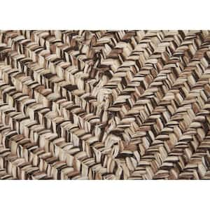 Wesley Weathered Brown 2 ft. x 10 ft. Tweed Indoor/Outdoor Area Rug