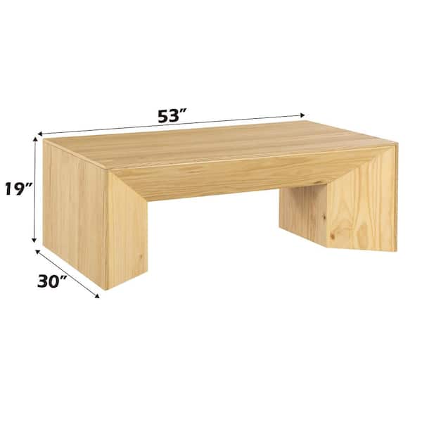 Acme Furniture Harold 53 in. Natural Oak Finish Rectangle Wood