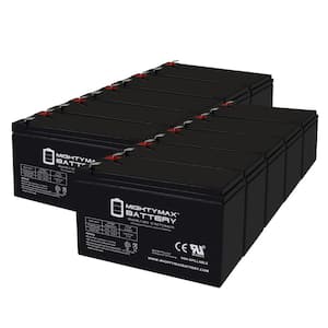 12V 7Ah F2 Replacement Battery for Zeus PC7.6-12 - 10 Pack