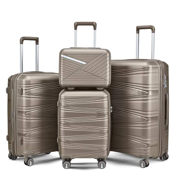 Nivencai 4-Piece Luggage Set (14/20/24/28), Hard Shell Lightweight TSA Lock Carry on Expandable Suitcase