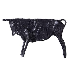 Dann Foley Lifestyle - Battle Bull Sculpture - Black Finish