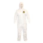 C-MAX Male Extra-Large White Coveralls with Attached Hood