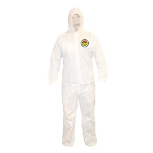 TRIMACO DuPont Tyvek Medium White Painters Coveralls with Hood and Boots  141212/12HD - The Home Depot
