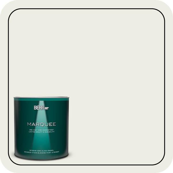 BEHR MARQUEE 1 qt. Designer Collection #DC-013 Harmonious White Semi-Gloss Enamel Interior Paint & Primer