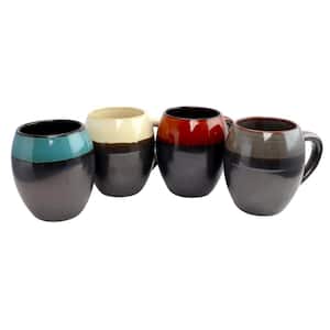 Soroca 4-Piece Assorted Colors 19.5 oz. Mug Set