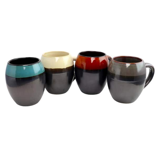 Gibson Home Soroca 4-Piece Assorted Colors 19.5 oz. Mug Set