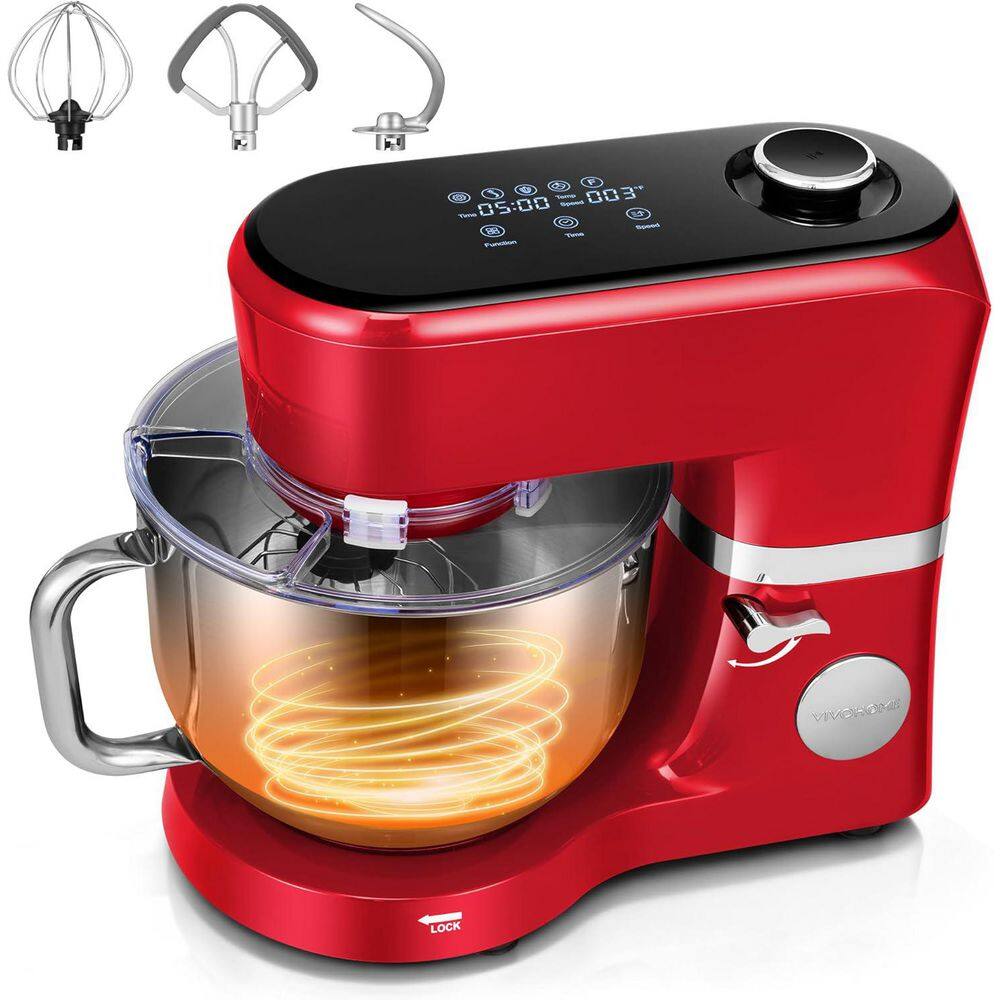 6 Qt. 11-Speed Digital Touchscreen Red Stand Mixer with Fermentation, Flex Edge Beater, Bread Hook, Whisk price history on PriceWatchPro