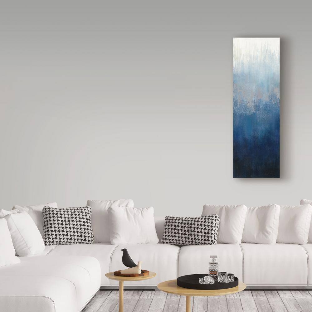 Blue Ombre Abstract Canvas Print Wall Art