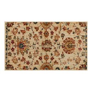 Holbrook Vanilla 2 ft. 2 in. x 3 ft. 9 in. Traditional Washable Indoor Scatter Rug