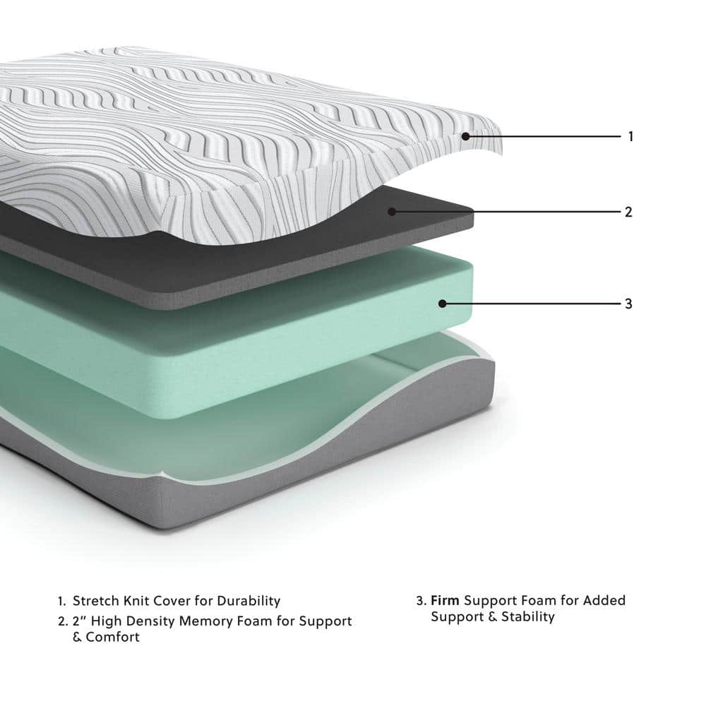 White King Adjustable Memory Foam Bed with 12-Inch Mattress