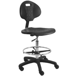 Deluxe Firm Polyurethane Foam Chair, 18" Adjustable Footring, Nylon Base, 21"-31" H. Adjustable, 450 lbs Capacity