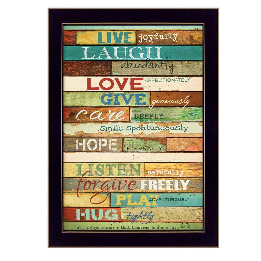 Charlie Live Joyfully 1-Piece Framed Wall Art 14 in. x 10 in. price history on PriceWatchPro
