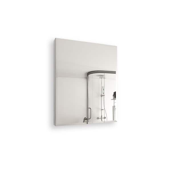 24 in. W x 30 in. H Silver Wall-Mounted/Recessed Mounted Medicine Cabinet with Mirror Bathroom Large Storage