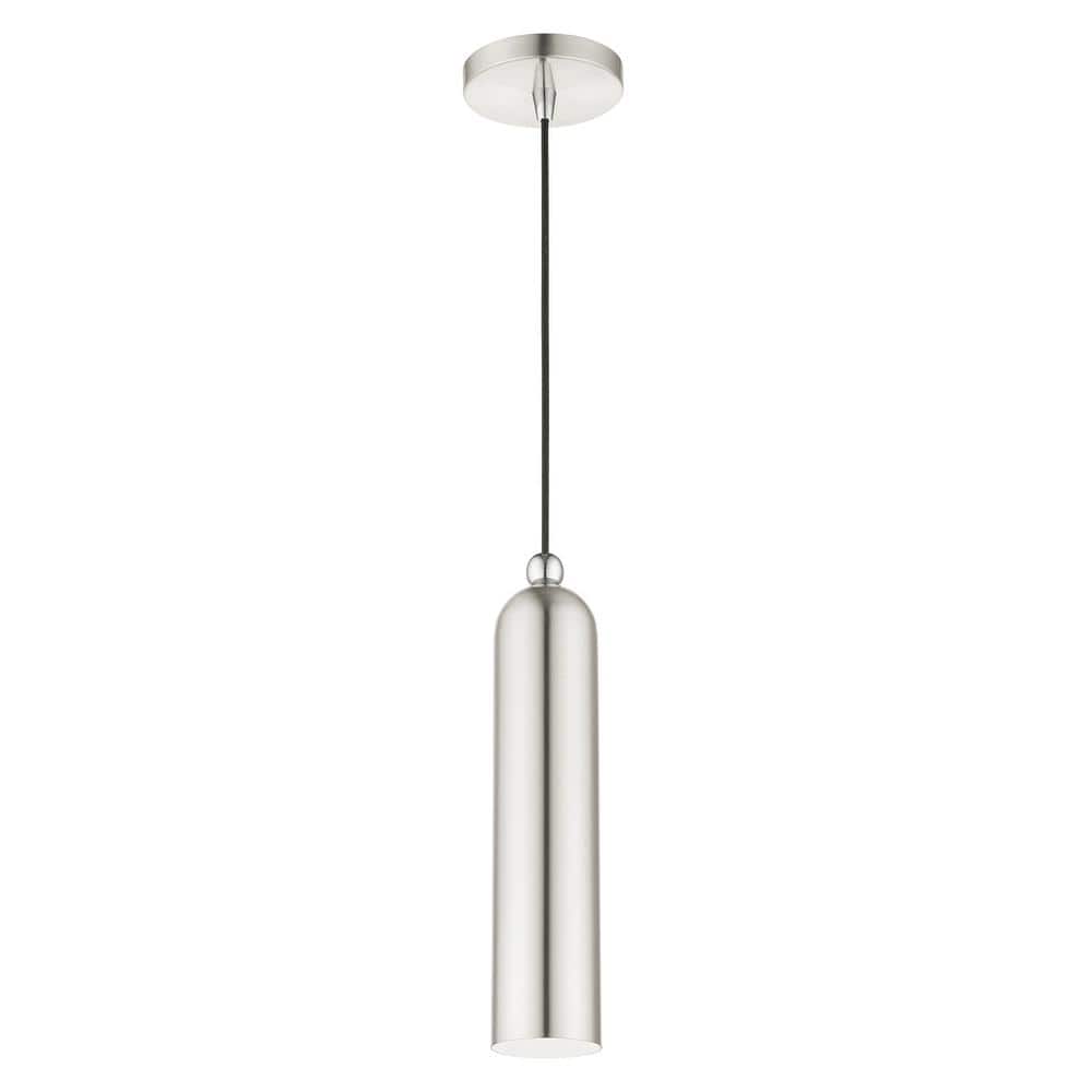 Ardmore Chic Mid-Century Brushed Nickel Single-Light Pendant