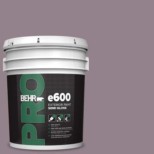 BEHR PRO 5 gal. #N110-4 Gothic Purple Semi-Gloss Exterior Paint